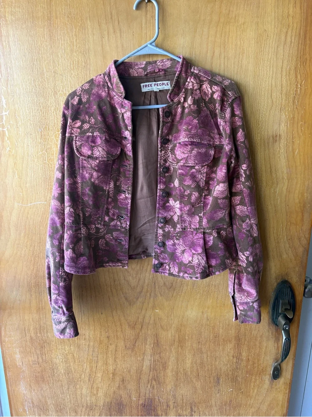 Free People Jocelyn Velvet Printed Jacket